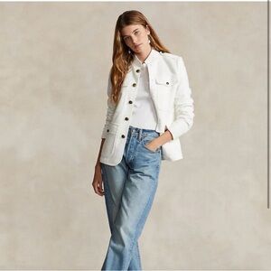 Ralph Lauren military style cotton jacket with gold buttons XL